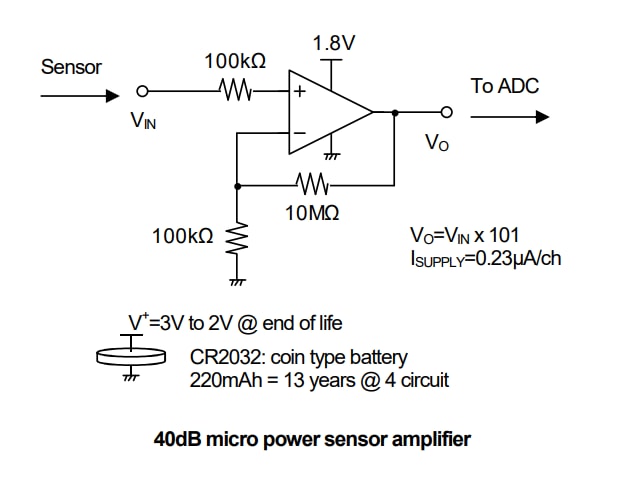 Schematic - Nisshinbo NJU7700x Operational Amplifiers